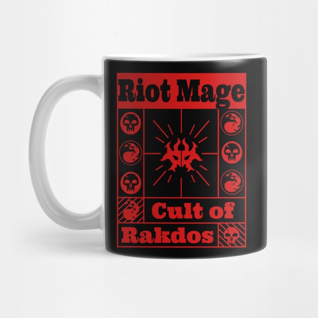 Cult of Rakdos | Riot Mage | MTG Guild Red on Black Design by ChristophZombie